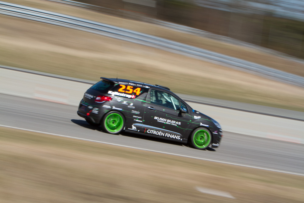 Jacob Kallestrup fik fart i sin Citroën DS3 Cup-racer
(Foto: Gripping Media)